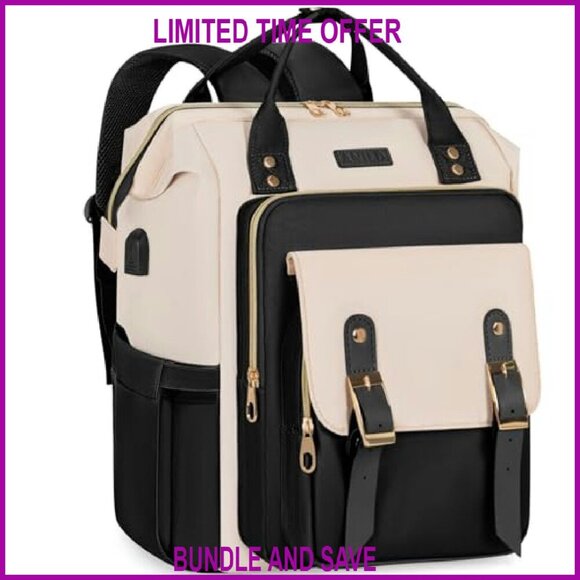15.6 Inch Travel Laptop Backpack with USB Charging Port Luggage Strap main image 7